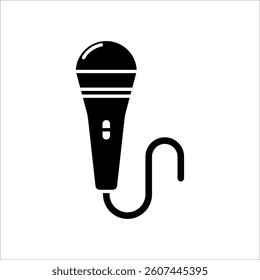 Icon a microphone, isolated against a clean background.