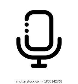 Icon Microphone With Style Outline