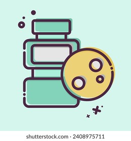 Icon Microplastic. related to Plastic Pollution symbol. MBE style. simple design editable. simple illustration