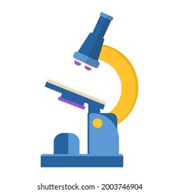 Icon of  microscope for equipment laboratory.