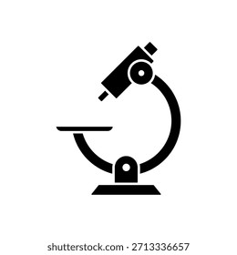 Icon a microscope, isolated against a clean background.