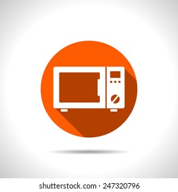 Icon Of Microwave Oven