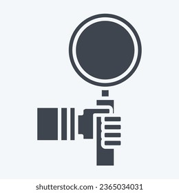 Icon Midge. related to Biochemistry symbol. glyph style. simple design editable. simple illustration