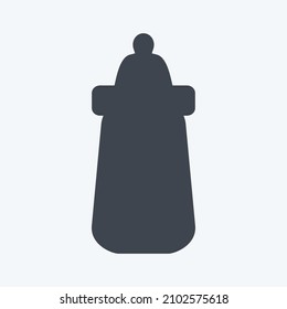 Icon Milk Bottle 2 - Glyph Style - Simple illustration,Design template vector, Good for prints, posters, advertisements, announcements, info graphics, etc.