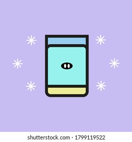 ilustración vectorial de bebida de leche de icono