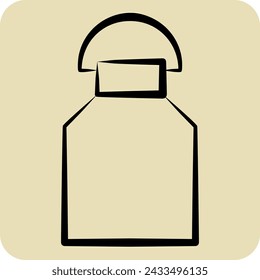 Icon Milk. related to Milk and Drink symbol. hand drawn style. simple design editable. simple illustration