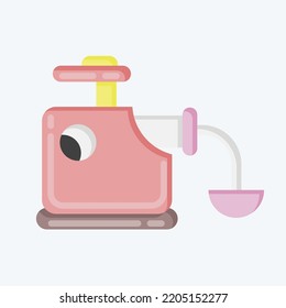 Icono Mincer. adecuado para el símbolo Kitchen Appliances. estilo plano. diseño simple editable. vector de plantilla de diseño. ilustración simple