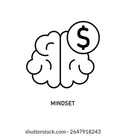 Icon a mindset, isolated against a clean background.