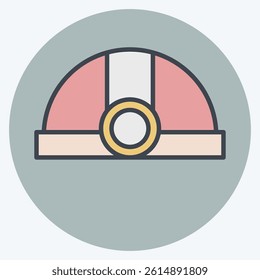 Icon Miner. related to Cryptocurrency symbol. color mate style