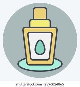 Icon Mineral Spray. related to Cosmetic symbol. color mate style. simple design editable. simple illustration