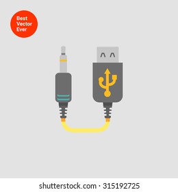 Icon of mini USB to jack cable