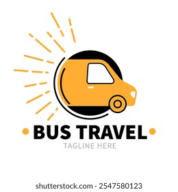 icon of minibus. Delivery van. Transport linear style icon. Flat image on the theme of travel. taxi, car and map icon. 