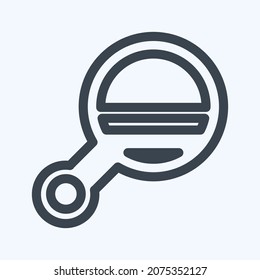 Icono Espejo 2 - Estilo de línea - Ilustración simple, trazo editable, vector de plantilla de diseño, Buena para impresiones, carteles, anuncios, anuncios, gráficos de información, etc.