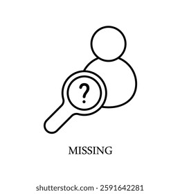 Icon a missing, isolated against a clean background.