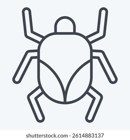 Icon Mite. related to Insects symbol. line style. design editable 1