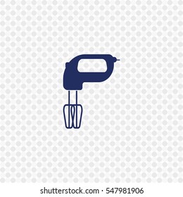 Icon of mixer on white background. All elements mixer for web design and decoration of greeting cards.