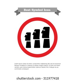 Icon of Moai statues from Easter Island