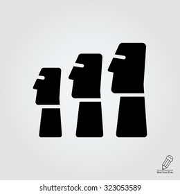 Icon of Moai statues from Easter Island