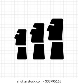 Icon of Moai statues from Easter Island