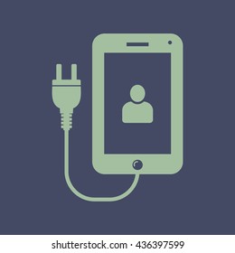 Icon of Mobile Charging. Eps-10.