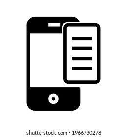 Icon Mobile Check With Style Glyph