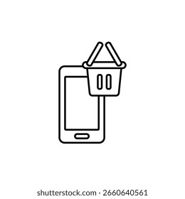 Icono de un móvil, aislado contra un fondo limpio.
