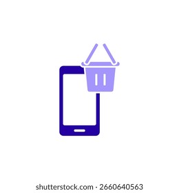 Icono de un móvil, aislado contra un fondo limpio.