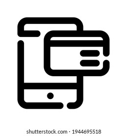 Icon  Mobile Payment With Style Outline