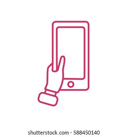 icon- Mobile phone in hand 