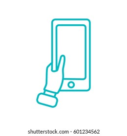 icon- Mobile phone in hand 