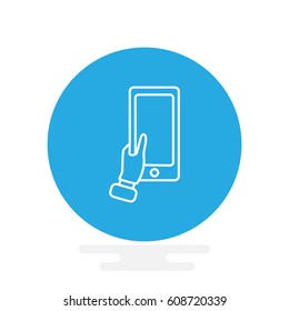 icon- Mobile phone in hand 
