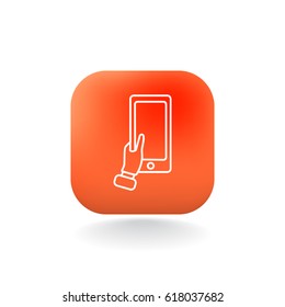 icon- Mobile phone in hand 