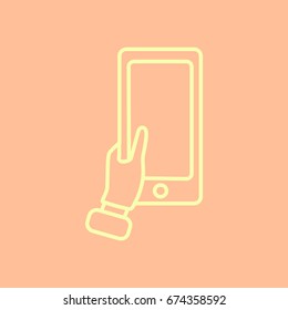 icon- Mobile phone in hand 