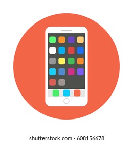 Icon mobile phone. Modern design. Vector illustration EPS10.