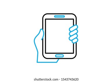 Icon Mobile Phone Simple Design Vector Icon