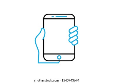 Icon Mobile Phone Simple Design Vector Icon