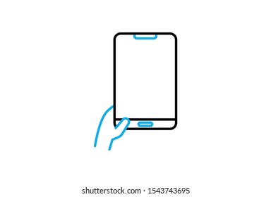 Icon Mobile Phone Simple Design Vector Icon