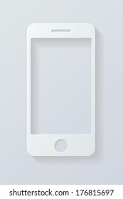 icon mobile phone. vector eps10 illustration, background.