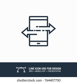 Icon mobile seo traffic graphic design single icon vector illustration