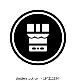 Icon  Mobile Shop With Style Circular Glyph