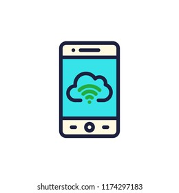 icon mobile smart phone business