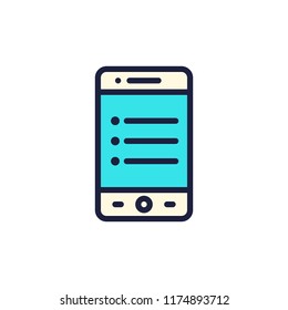 icon mobile smart phone business