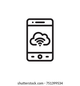 icon mobile smart phone business