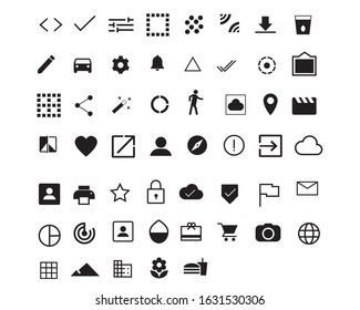 Universal Thin Icons Set Your Web Stock Vector (Royalty Free) 484876837