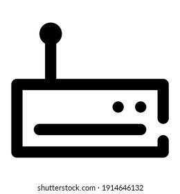 módem de icono con estilo de línea