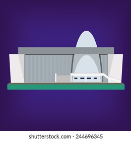 Icon of modern building