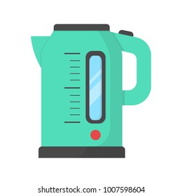 Icon modern electrical kettle flat