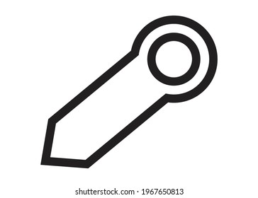 Icon modern lock the door EPS 10