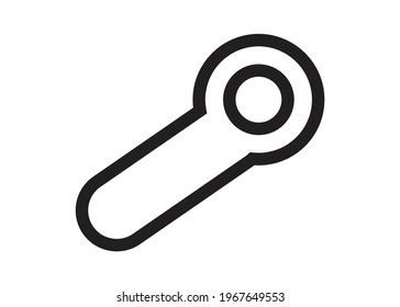 Icon modern, einfacher Schlüssel EPS10