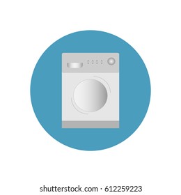 Icon of the modern washer. Flat vector illustration EPS10.